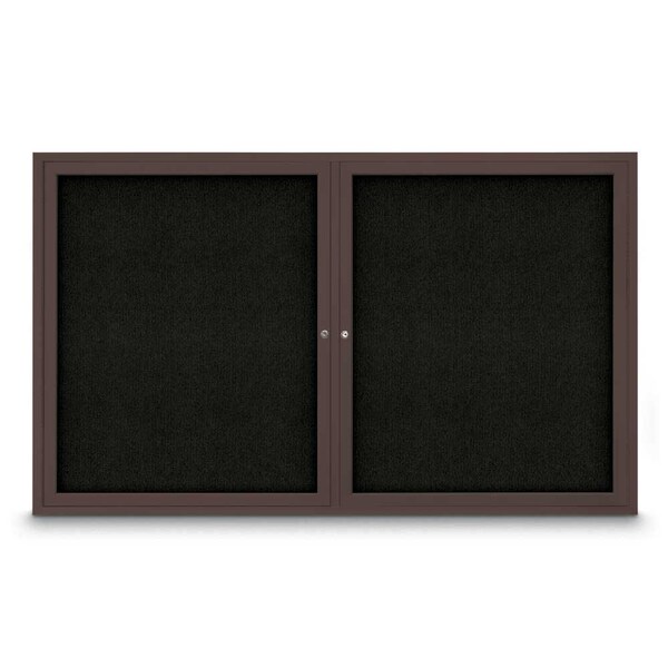 Sliding Door Indoor Enclosed Corkboard, 9
